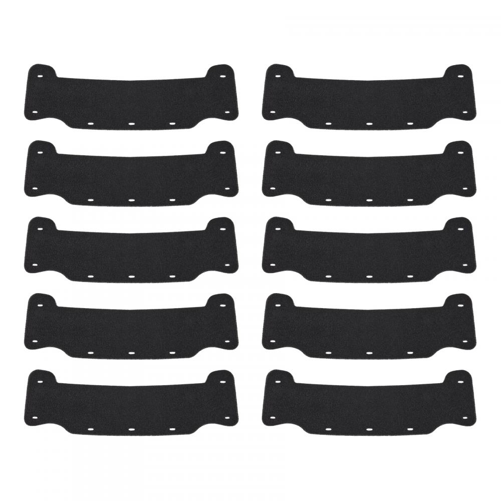 8990 Black Hard Hat Sweatband Replacement 10-Pack