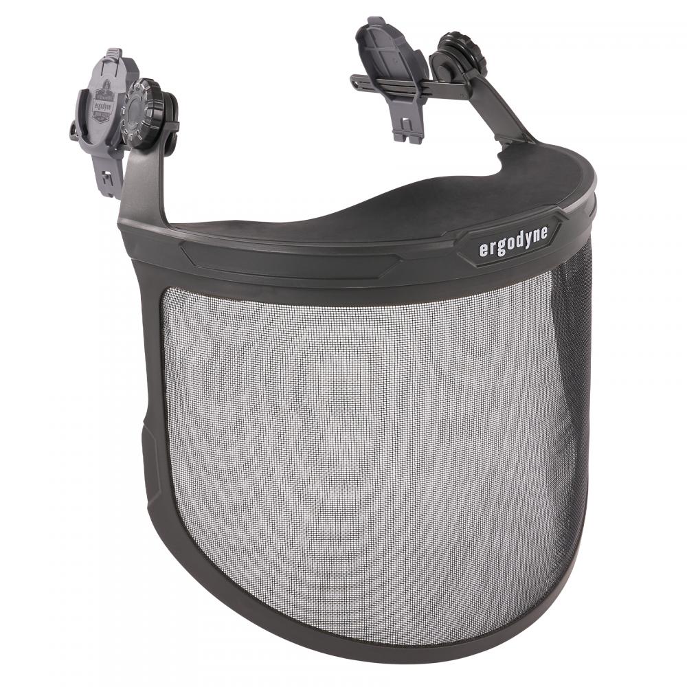 8989 Gray Mesh Face Shield for Hard Hat Safety Helmet