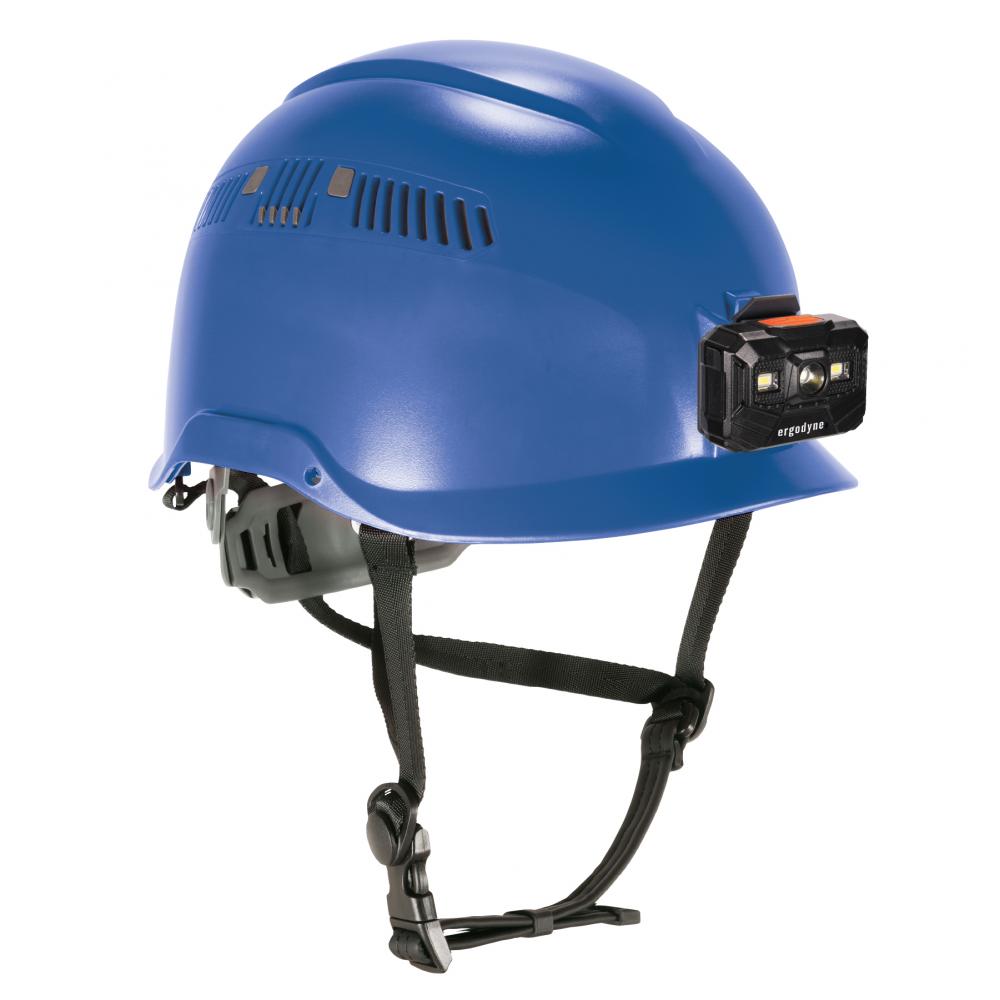 8977LED Blue Safety Helmet LED Light Vented Type 2 Class C