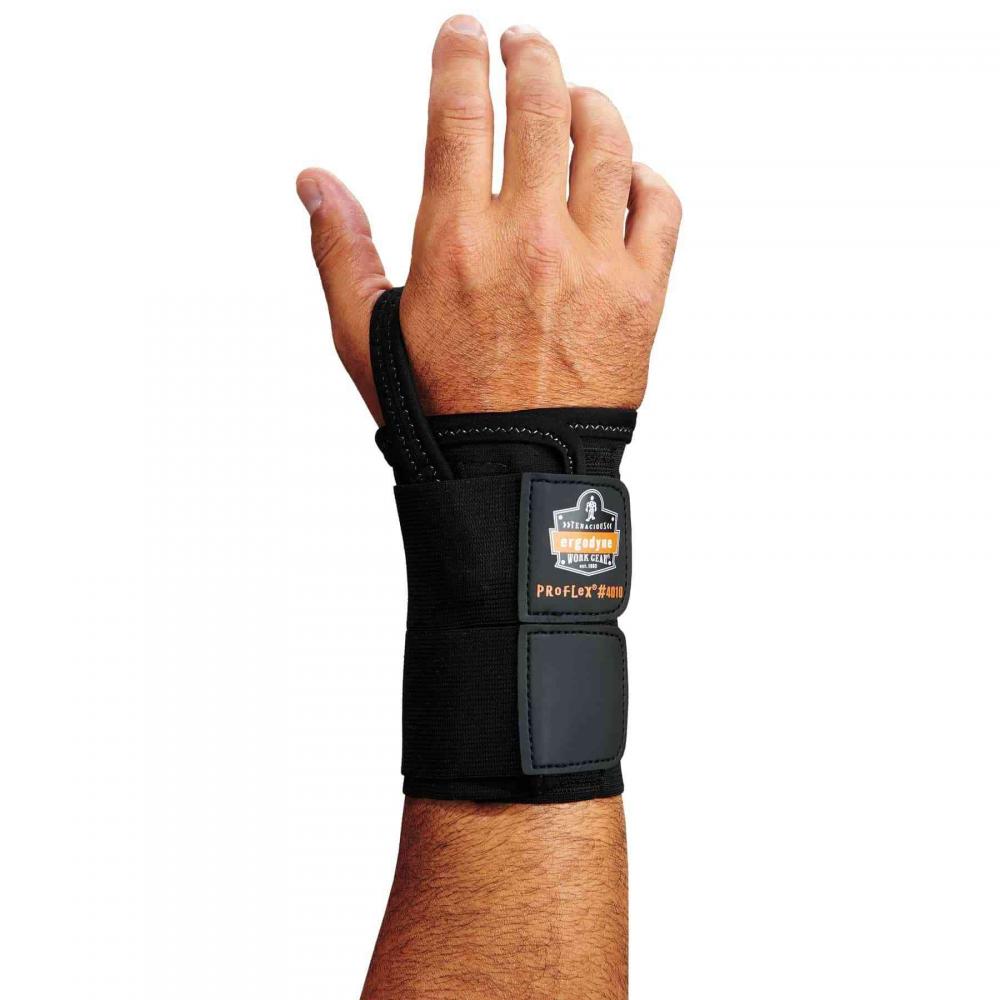 4010 M-Left Black Double Strap Wrist Support