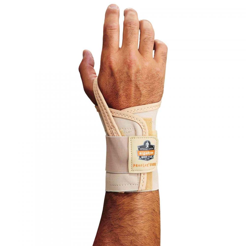 4000 L-Left Tan Single Strap Wrist Support