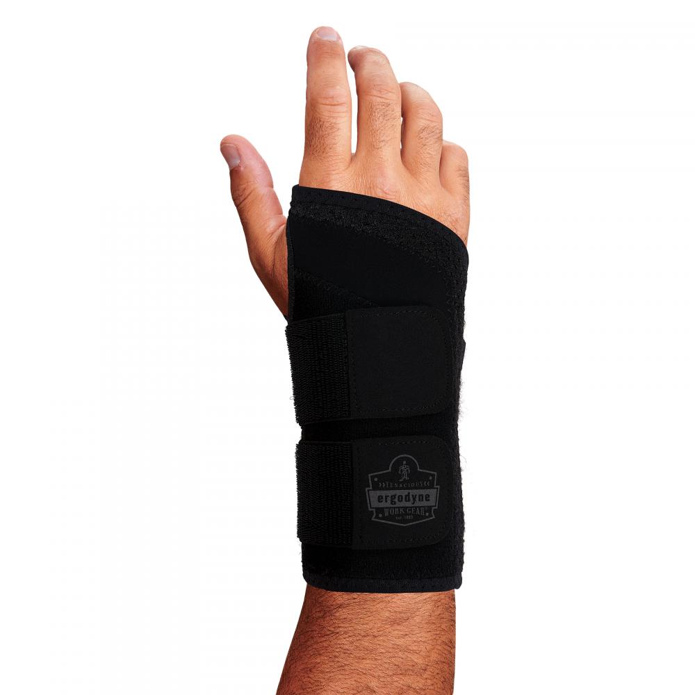 4015 XL-Right Black Wrist Brace Support Double Strap