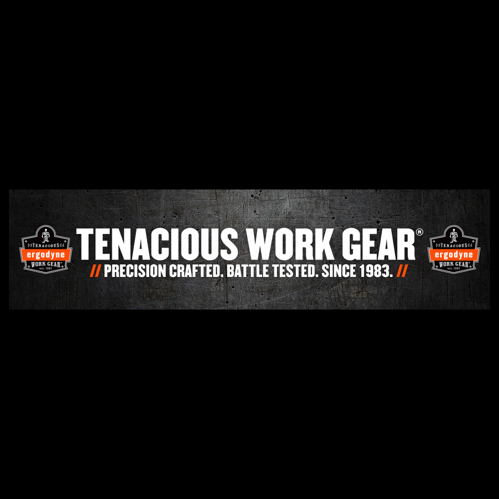 ENDCAP Black Tenacious Work Gear End Cap Banner