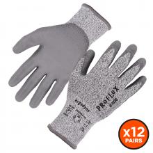 Ergodyne 10453 - 7030 12-pair M Gray ANSI A3 PU Coated CR Gloves