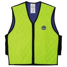 Ergodyne 12533 - 6665 COOLING VEST EMBEDDED POLYMER ZIPPER MED LIME / CHILL-I