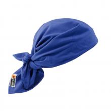 Ergodyne 12627 - 6710FR COOLING BANDANA TRIANGLE HAT BLUE / CHILL-ITS
