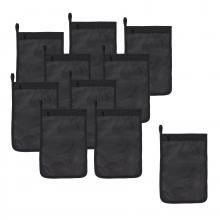 Ergodyne 13721 - 5718 Black Zippered Mesh Wash Bag 10-Pack