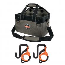 Ergodyne 13746 - 5846 S Gray Bucket Truck Tool Bag with Bucket Hooks Kit