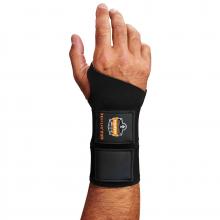 Ergodyne 16623 - 675 AMBIDEXTROUS DOUBLE STRAP WRIST SUPPORT MED BLACK / PROF