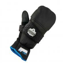 Ergodyne 17345 - 816 XL Black Thermal Flip-Top Gloves Mittens