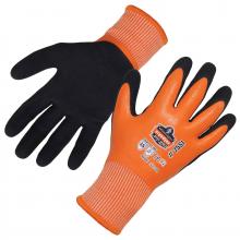 Ergodyne 17676 - 7551 1-pair 2XL Orange ANS A5 Coated Waterproof CR Gloves