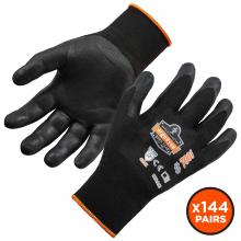 Ergodyne 17855 - 7001 144-pair XL Black Nitrile Coated Gloves