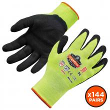 Ergodyne 17864 - 7021 144-pair L Lime Hi-Vis Nitrile Coated CR Gloves