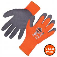 Ergodyne 17894 - 7401 144-pair L Orange Coated Lightweight Winter Gloves
