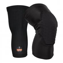 Ergodyne 18528 - 525 XL+ Black Lightweight Knee Sleeves Pair
