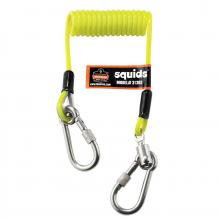 Ergodyne 19130 - 3130S Standard Lime Coiled Cable Lanyard - 2lbs