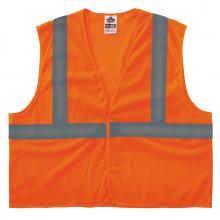 Ergodyne 20965 - 8205HL L/XL Orange Class 2 Super Economy Mesh Vest - H+L