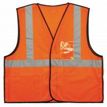 Ergodyne 21089 - 8216BA 4XL/5XL Orange Class 2 Breakaway Mesh Vest - ID Holder