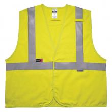 Ergodyne 21467 - 8261FRHL 2XL/3XL Lime Class 2 FR Safety Vest - Dual Compliant - HL