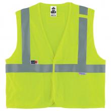 Ergodyne 21493 - 8260FRHL S/M Lime Class 2 FR Safety Vest - H+L