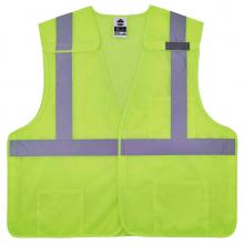 Ergodyne 21527 - 8217BA 2XL/3XL Lime Class 2 Breakaway Mesh Vest