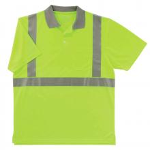 Ergodyne 21645 - 8295 XL Lime Class 2 Hi-Vis Polo Shirt
