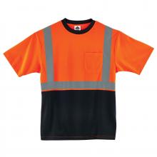 Ergodyne 22514 - 8289BK L Orange Class 2 Hi-Vis T-Shirt Black Bottom