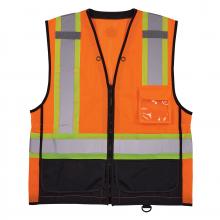 Ergodyne 23047 - 8251HDZBK 2XL/3XL Orange Hi Vis Safety Vest