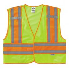 Ergodyne 23399 - 8245PSV 4XL/5XL Lime Class 2 Public Safety Vest