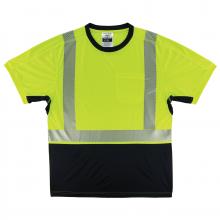 Ergodyne 23505 - 8283BK XL Lime Class 2 Performance T-Shirt - Lightweight