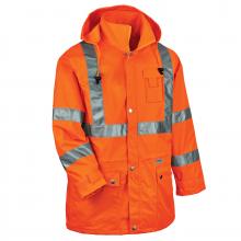 Ergodyne 24318 - 8365 4XL Orange Class 3 Hi-Vis Rain Jacket