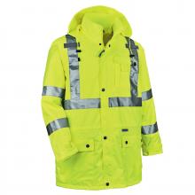 Ergodyne 24326 - 8365 2XL Lime Class 3 Hi-Vis Rain Jacket