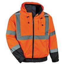 Ergodyne 24466 - 8379 2XL Orange 3-in-1 Hi-Vis Winter Bomber Jacket