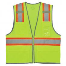 Ergodyne 24567 - 8246Z-S 3XL Lime Class 2 Two-Tone Mesh Vest - Single Size