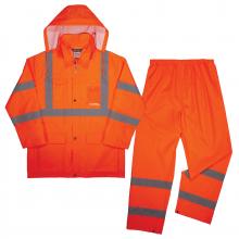 Ergodyne 25334 - 8376K L Orange Lightweight HV Rain Suit