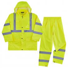 Ergodyne 25433 - 8376K M Lime Lightweight HV Rain Suit