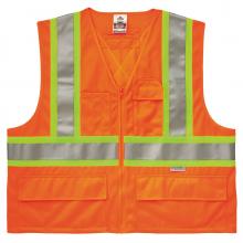 Ergodyne 26189 - 8235ZX 4XL/5XL Orange Class 2 Two-Tone X-Back Vest