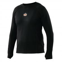 Ergodyne 40203 - 6435 M Black Midweight Long Sleeve Base Layer Shirt - 240g