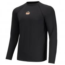 Ergodyne 40233 - 6436 M Black Long Sleeve Lightweight Base Layer Shirt