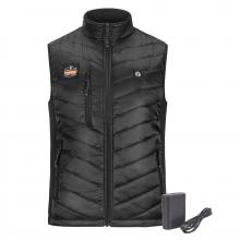 Ergodyne 41707 - 6495 4XL Black Rechargeable Heated Vest with Battery