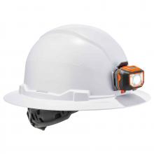 Ergodyne 60152 - 8971LED White Hard Hat Full Brim LED Light Type 1, Class E