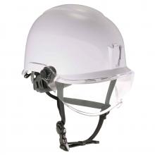 Ergodyne 60215 - 8974V Anti-Fog Clear Lens White Safety Helmet with Visor Type 1 Class E