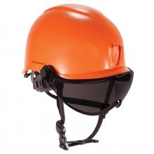 Ergodyne 60218 - 8974V Anti-Fog Smoke Lens Orange Safety Helmet with Visor Type 1 Class E