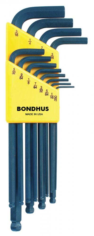 BONDHUS 12PC (.050 - 5/16) BALLPOINT L-KEY SET