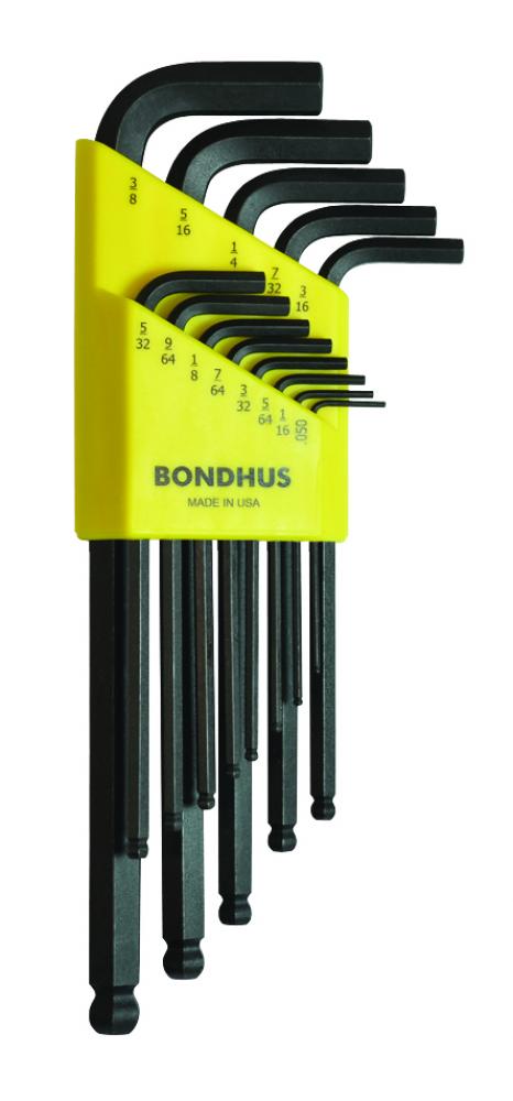 BONDHUS 13PC (.050 - 3/8) BALLPOINT L-KEY SET