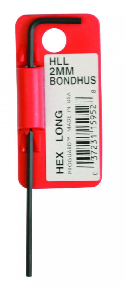 BONDHUS 2M LONG HEX L-WRENCH  W / TAB