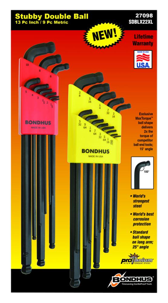 BONDHUS STUBBY DOUBLE BALL- DOUBLE SET