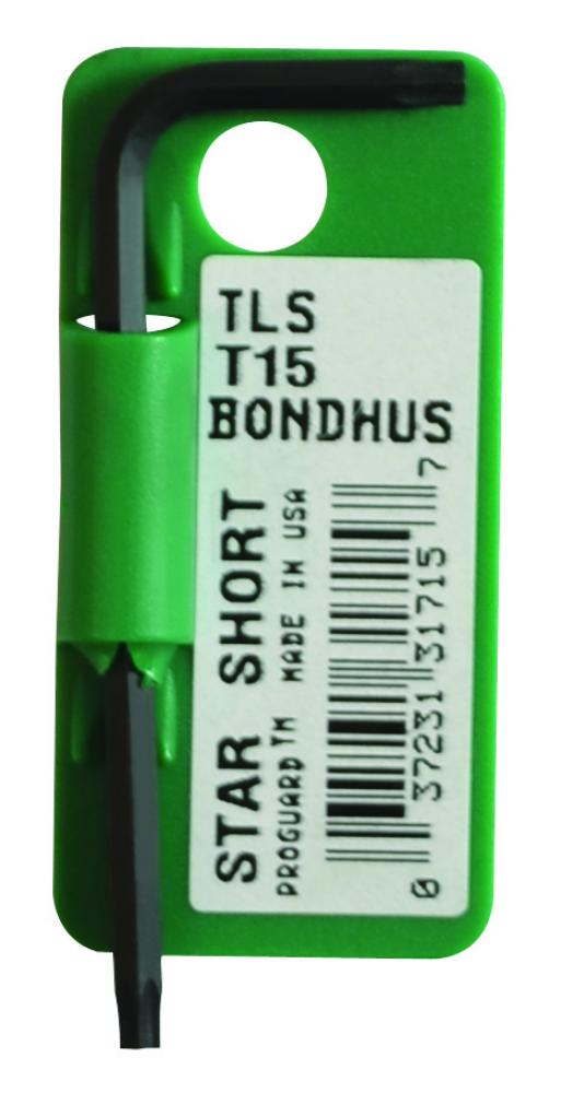 BONDHUS T15 SHORT ARM L-WRENCH