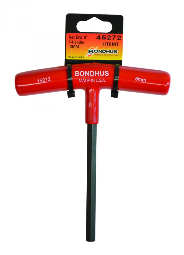 BONDHUS 8M X 6&#34; HEX T-HANDLE W / TAB