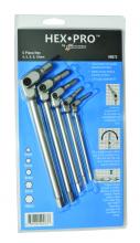 Bondhus 00073 - 5 Piece Chrome Hex Pro Wrench Set - Sizes: 4 -10mm, w/pouch